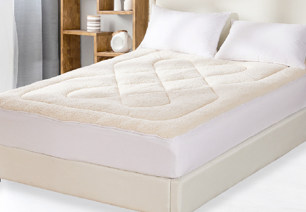 Dreamz Reversible 100% Wool Underlay Mattress Topper - Two Sizes Available