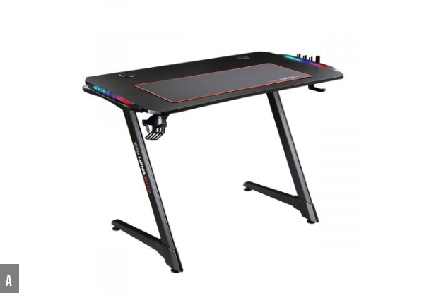 LED Gaming Desk - Two Styles Available