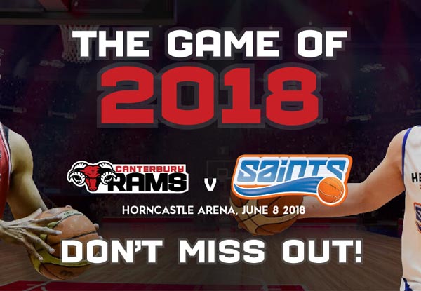 Gold Ticket to Canterbury Rams vs Wellington Saints on Friday 8th June at the Horncastle Arena, Canterbury (Booking & Service Fees Apply) - Options for Platinum Tickets Available