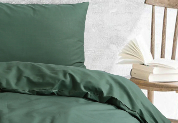 Amsons Sage Royale Cotton Quilt Duvet Doona Cover Incl. Pillowcase - Six Sizes Available