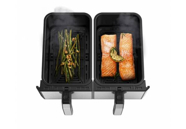 Mila EasyChef Dual 8L Dual Basket Air Fryer with Touch Control