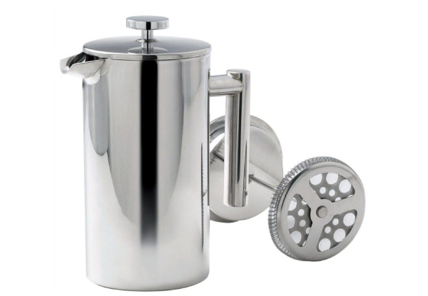 Twin-Walled Stainless Steel Coffee Plunger 1L