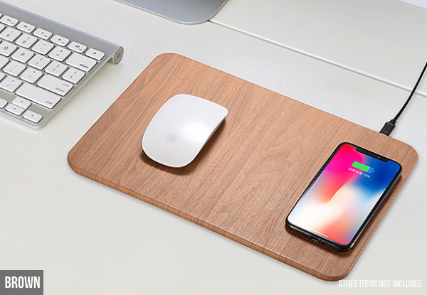 Fast Wireless Charge Mouse Pad Charger - Two Colours Available