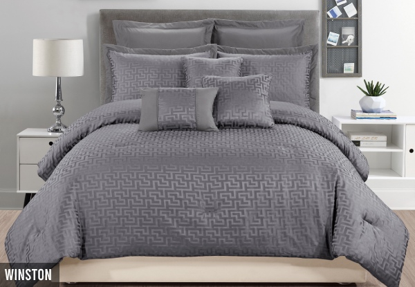 Eight-Piece Comforter Set - Three Styles & Two Sizes Available