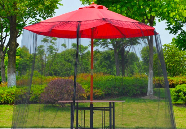 Outdoor Patio Umbrella Mosquito Net Screen