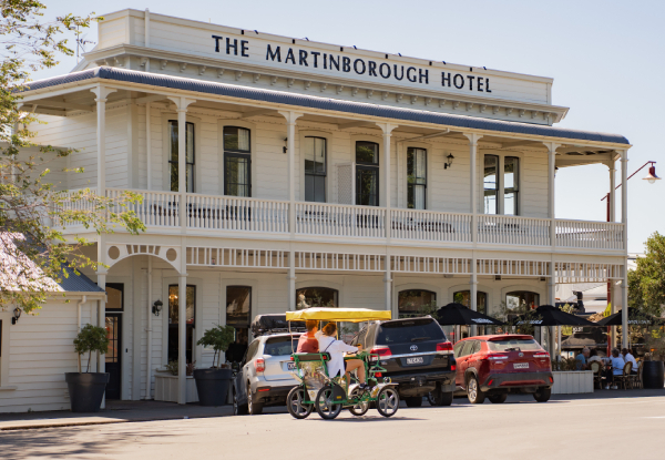 Up to 57% Off Crocodile Bike Hire in Martinborough - Options for Weekdays or Weekends - Choose from 2, 4, or 6 Seater Bike