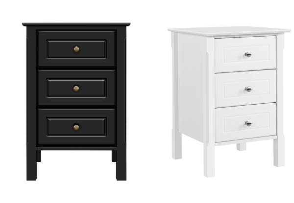 Pair of Bedside Tables - Two Colours Available