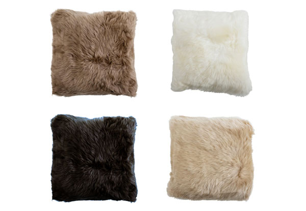 Genuine Premium Australian Merino Filled Cushion - Four Colours Available