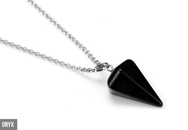 Pyramid Stone Necklace - Five Styles Available with Free Delivery
