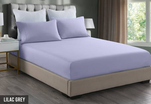 Royal Comfort 2000TC Bamboo Cooling Three-Piece Fitted Sheet & Pillowcase Combo Set - Available in Six Colours & Three Sizes