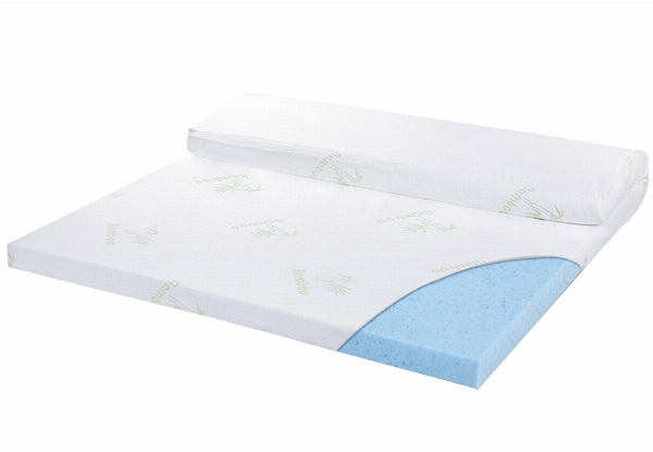 DreamZ 5cm Cool Gel Memory Foam Mattress Topper - Available in Four Sizes & Option for 8cm