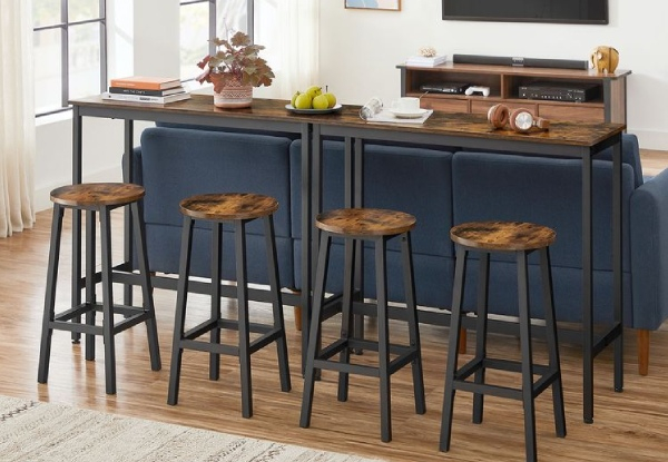 Vasagle Modern Bar Table with Two-Pieces Bar Stools