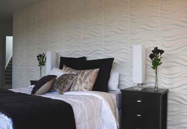 $79 for a 12-Pack of 3D WallArt Panels - Waves Design