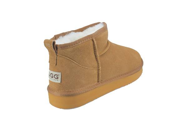 Ugg Roughland Water-Resistant Unisex Ultra-Mini Suede Sheepskin Boots -  Available in Two Colours & Six Sizes