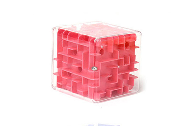 3D Cube Mini Puzzle Maze Toy - Four Colours Available - Free Delivery