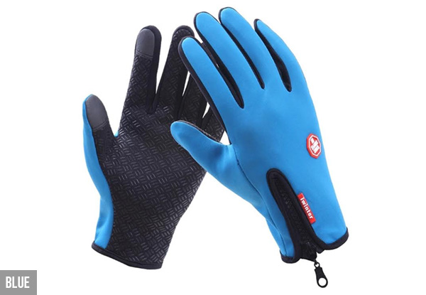 Water-Resistant Sports Touch Gloves - Three Colours & Sizes Available with Free Delivery