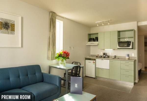 4-Star Stay for Two at Astelia Apartments Wellington Central Incl. Early Check In, Late Check Out, Complimentary Room Upgrade - Options for One or Two Night Stay, & Studio Room or One Bedroom Queen Room