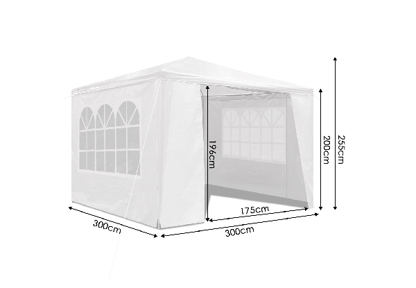 3 x 3m Outdoor Gazebo - Two Colours Available