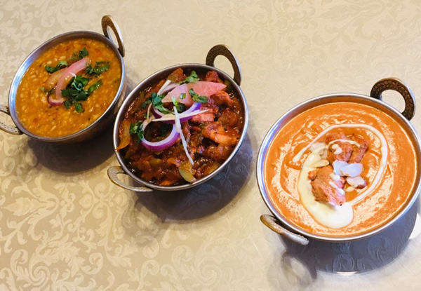 Two Main Dinner Indian Curries & Rice for Two People - Options for Four or Six People