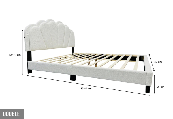 Luciana Bed Frame with LED Light - Available in Two Sizes