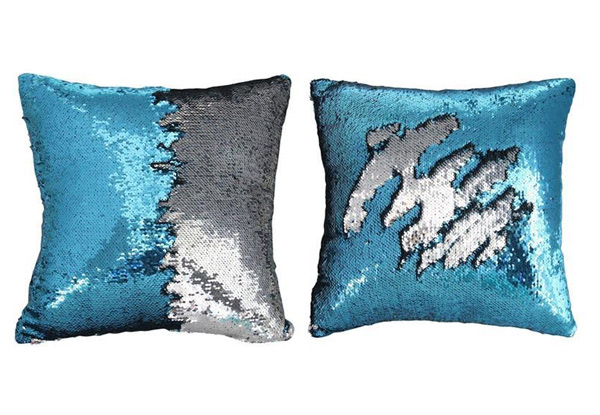 Four-Pack of Reversible Mermaid Sequin Cushion Covers