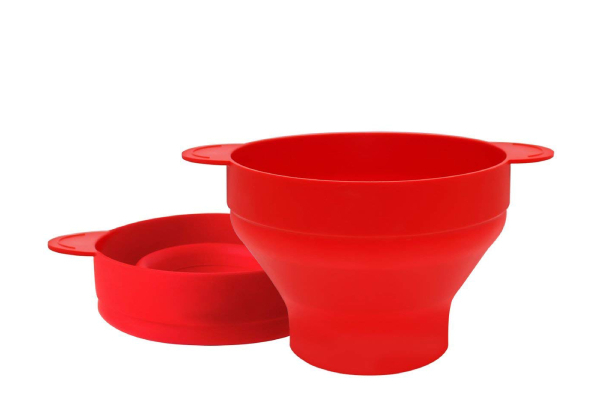 Collapsible Microwave Silicone Popcorn Maker - Option for Two