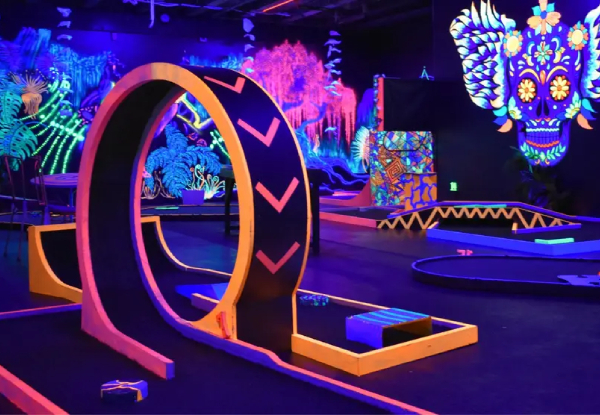 Unlimited Putt'N'Glow Indoor Mini Golf, Queenstown from $29 for Children, $35 Adults
