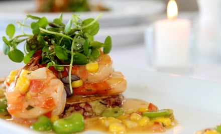 $48 for Two Mains & Two Glasses of Lawson's Dry Hills Wine or Tap Beer (value up to $105)