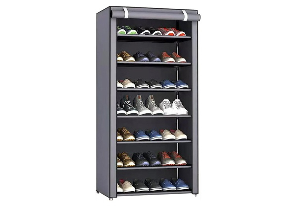 Stackable Shoe Rack with Cover - Available in Two Colours & Three Options