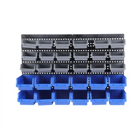 30-Piece Wall Mounted Tool Storage Bins