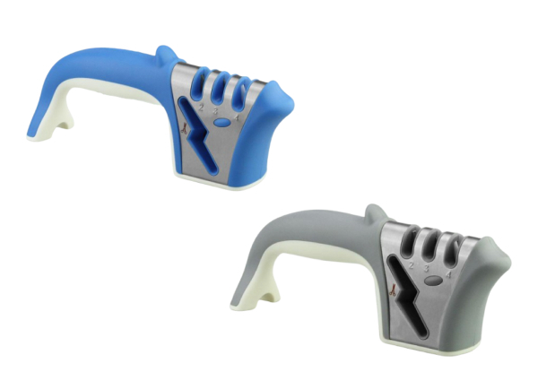 Four-in-One Knife Sharpener Whetstone - Two Colours Available & Option for Two with Free Delivery