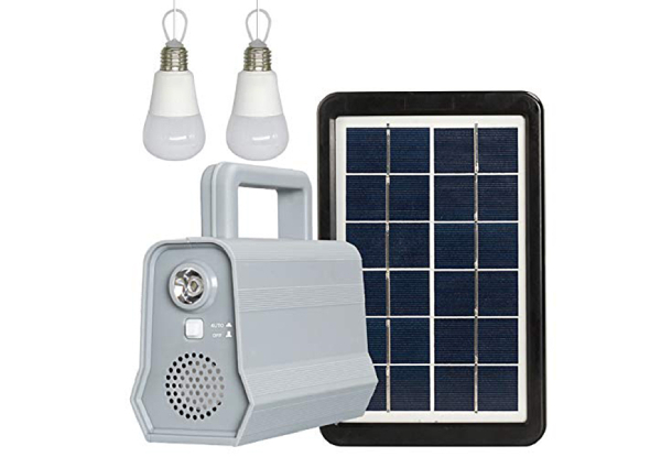 Outdoor Solar-Powered Light with Bluetooth Speakers - Option for Two