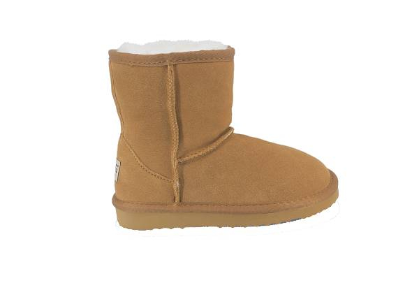 Ugg Roughland Kids Water-Resistant Short Suede Classic Sheepskin Boots - Available in Two Colours & Six Sizes