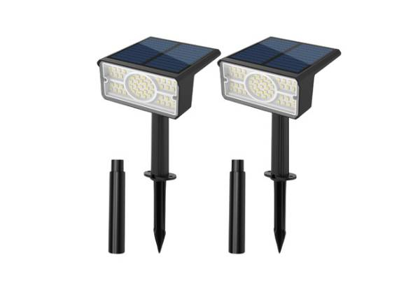 Two-Piece Solar Garden Lights with Sensor