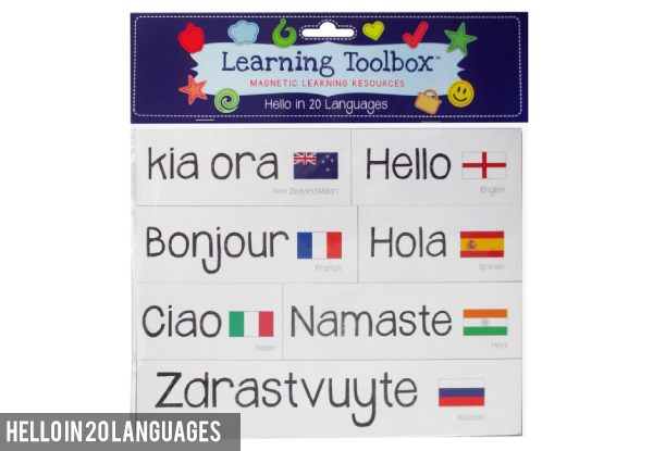 NZ Maori Animals Language Learning Magnet Pack - Option for Hello in 20 Languages Pack, or Both Available