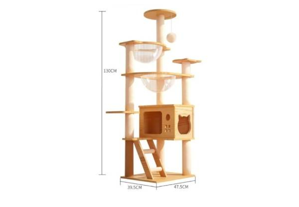 Cat 130cm Tree Tower with Space Capsule