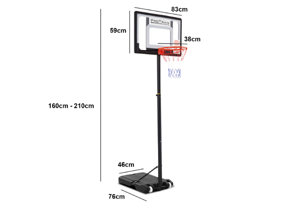 Adjustable Portable Basketball Stand & Hoop