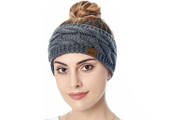 Knitted Fleece-Lined Headband