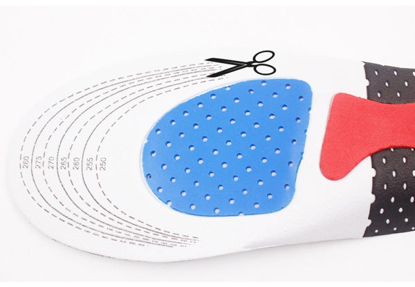 Two Pairs of Gel Arch Sports Shoe Insoles - Two Sizes Available & Option for Four Pairs