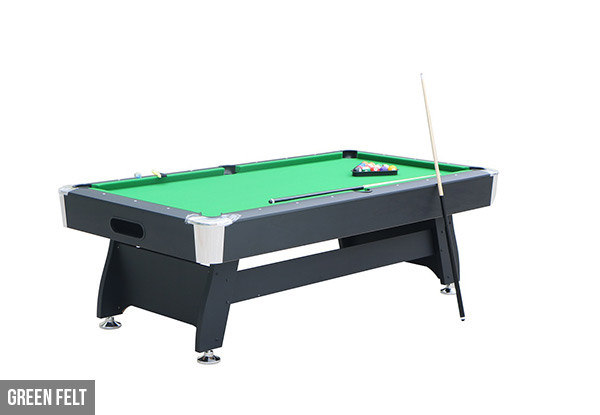 Seven-Foot Pool Table incl. Balls & Two Cues