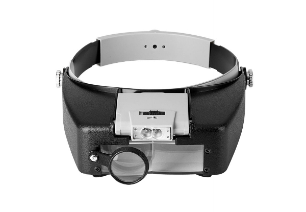 Head Mounted Magnifying Glass with LED Light - Two Colours Available