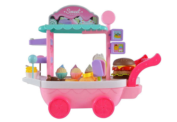 Mini Dessert Ice Cream Cart Toy Set