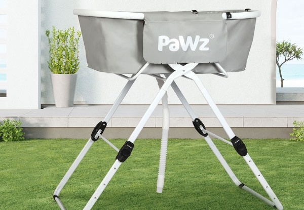 PaWz Elevated Pet Grooming Foldable Bath Tub