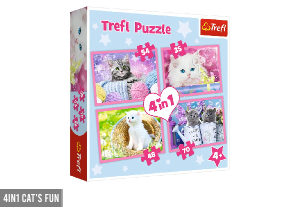 Trefl Three-in-One Puzzle Range - Option for Four-in-One