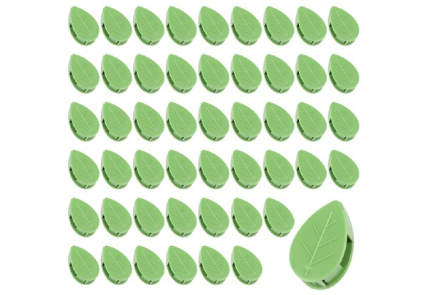20-Pieces Self-Adhesive Plant Climbing Wall Fixture Clips - Option for 50-Pieces