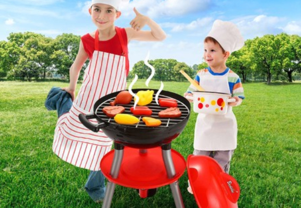 Kids Kitchen BBQ Grill Playset with Sounds & Lights