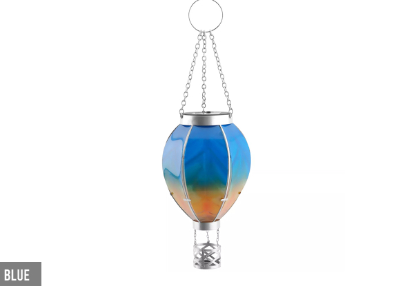 Hot Air Balloon Solar Lantern Light - Available in Two Colours & Option for Two-Pack