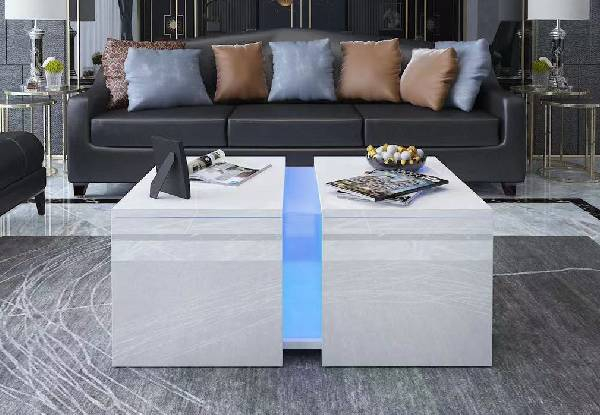 Norway LED Coffee Table - Two Colours Available