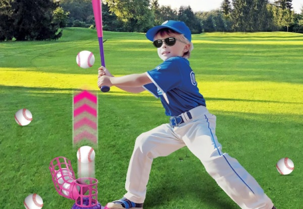 Three-in-One Outdoor Kids Tee Ball Set - Two Colours Available