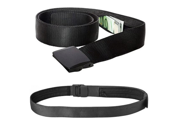 Travel Money Waist Belt - Available in Three Colours & Option for Two-Pack